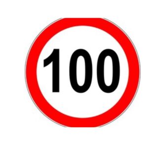 لوحة سرعة 100