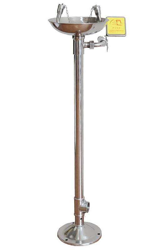 وحدة غسل العيون من ستانلس ستيل محمولة على قاعدة 2 اي وش