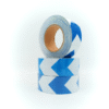 شريط عاكس للسلامة أبيض ازرق 5 سم × 25 م