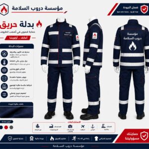 بدلة قطعتين ثقيل مقاوم للحريق ارمكو